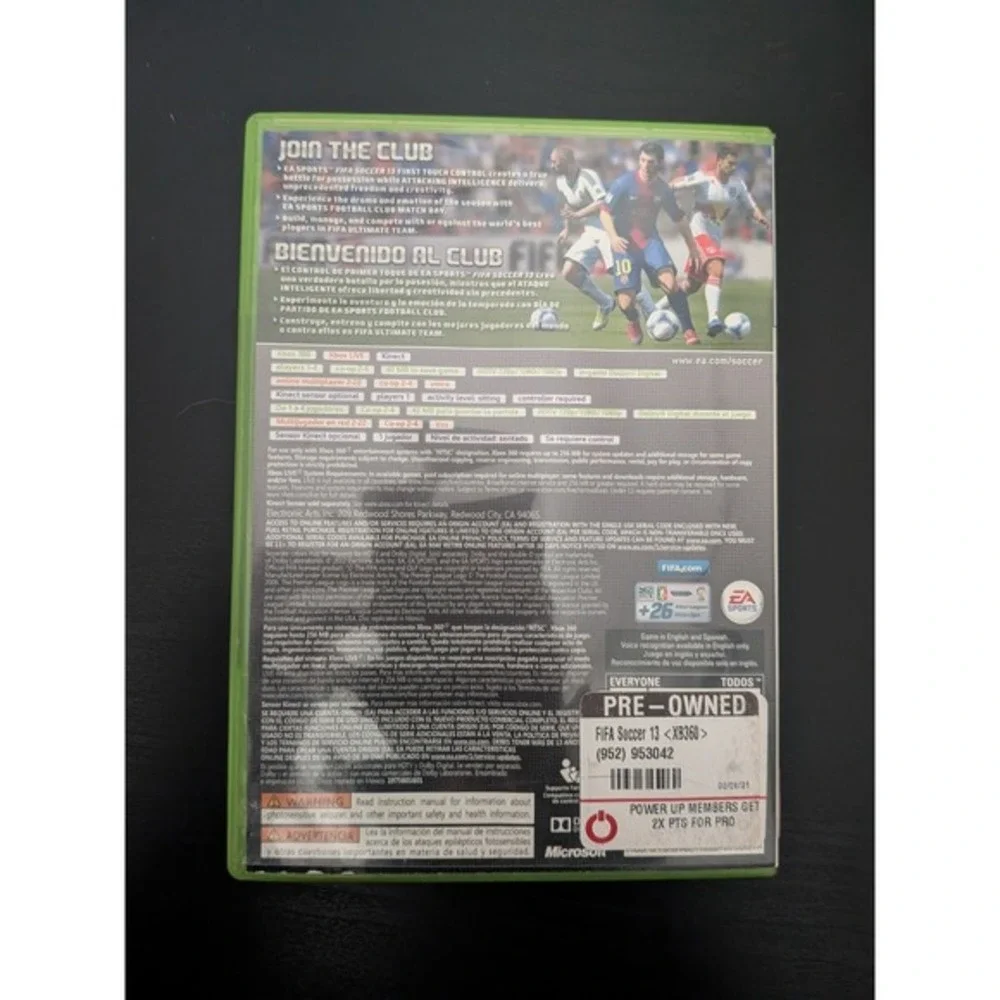FIFA Soccer 13‎ - Xbox 360 Game Video Game Soccer Futbol